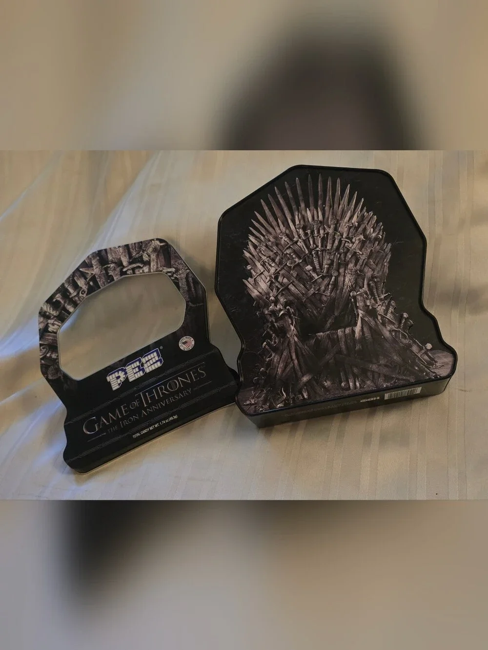 Game of Thrones PEZ Collectible Tin + Four Dispensers No Candy Open Box
